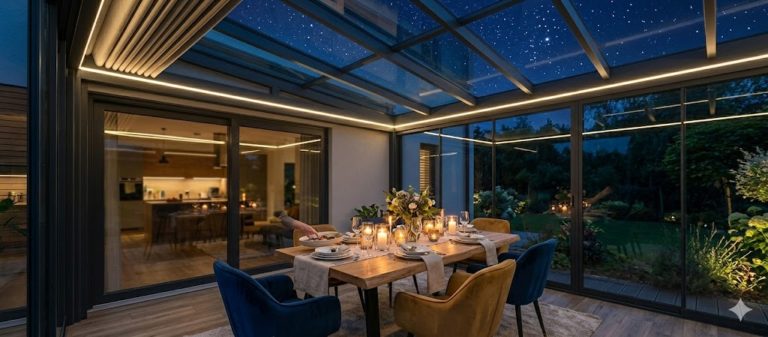 Ogród zimowy jako domowe biuro: Pracuj z widokiem na zieleń w Piotrkowie Trybunalskim